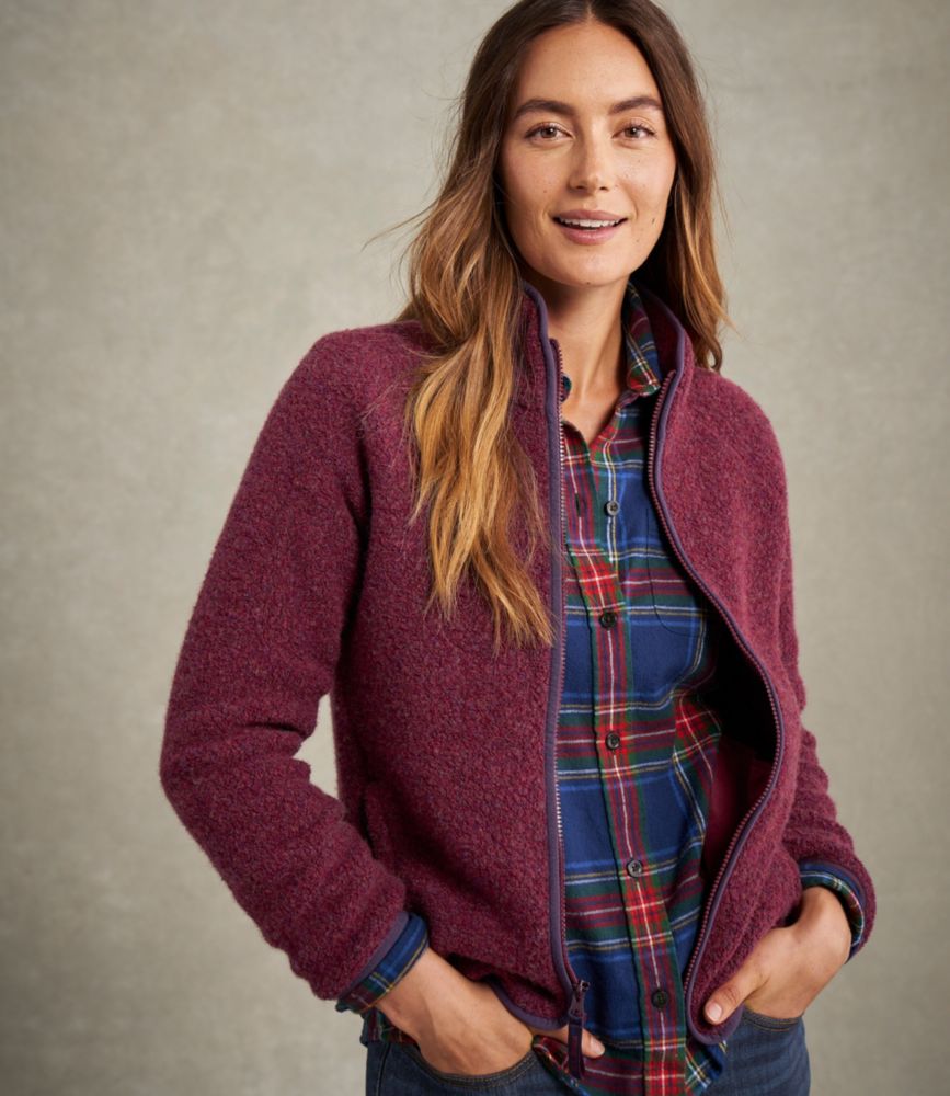 Women's All Season Wool Fleece Full-Zip Jacket