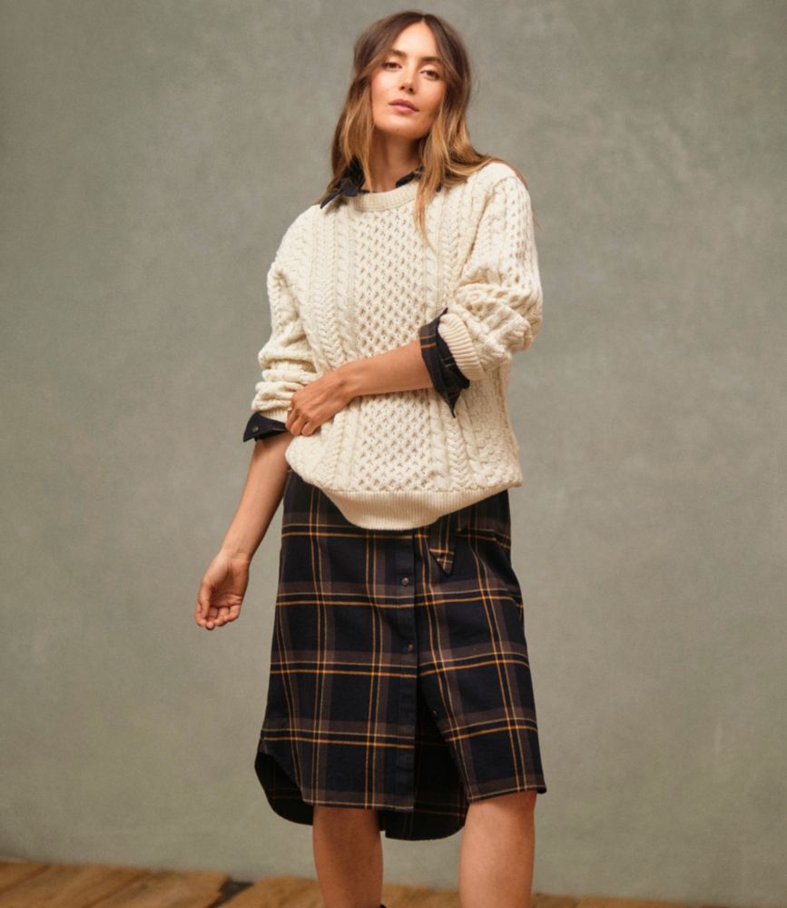 Women's 1965 Irish Fisherman Sweater, Crewneck