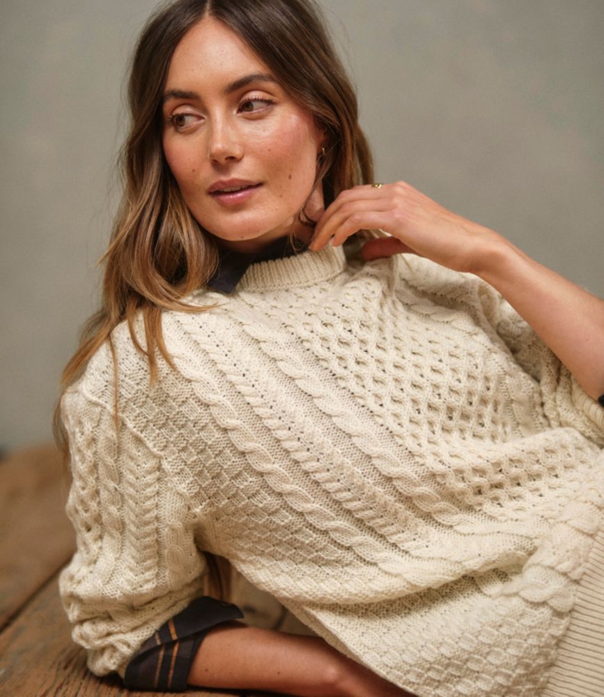 Women's 1965 Irish Fisherman Sweater, Crewneck