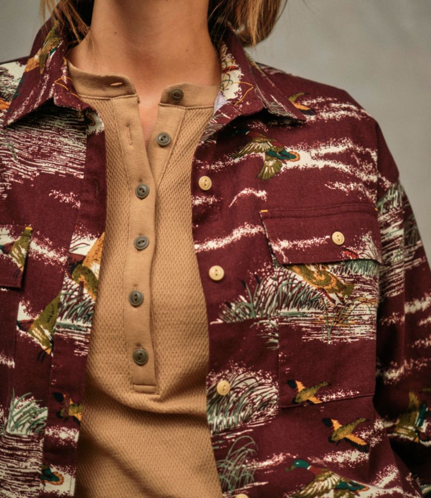 Women's Signature Premium Thermal Tops, Long-Sleeve Henley Shirt