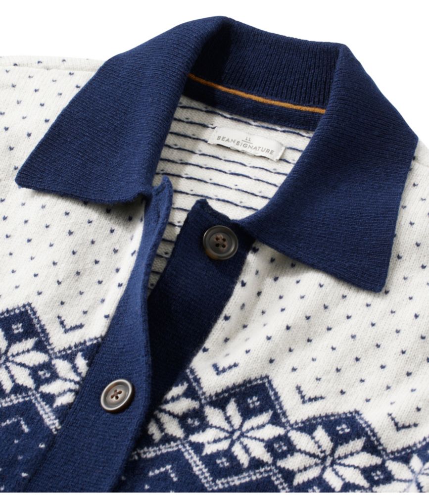 Women's Signature Camp Merino Wool Sweater, Cardigan Fair Isle