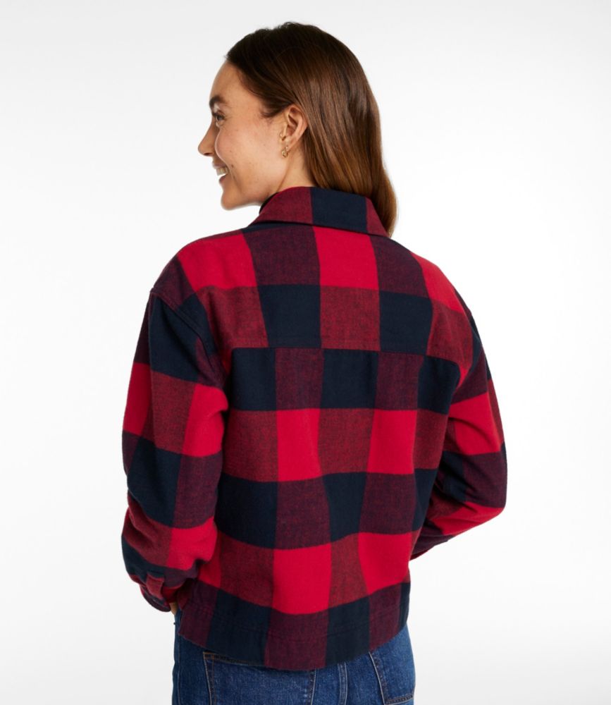 Women's Signature 1933 Chamois Shirt Jac, Deepest Green Plaid, small image number 3