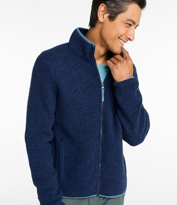 All Season Wool Fleece Full-Zip, Midnight Black, large image number 1