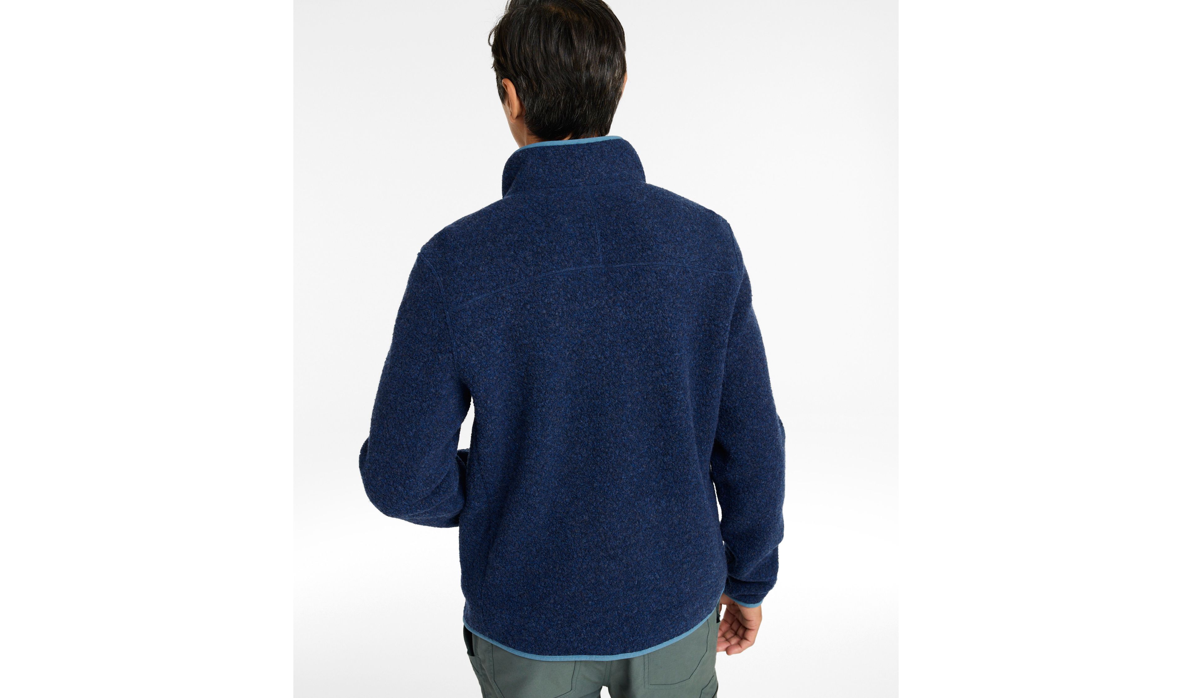 Men's All Season Wool Fleece Full-Zip Sweater