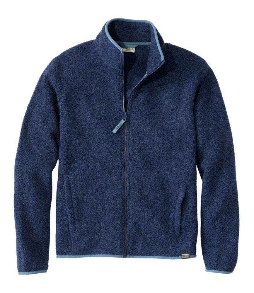 LL.Bean 100%ウール フード付きセーター XL L.L.Bean Men's All Season Wool Fleece Full-Zip Sweater, Textured