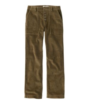 Women's Signature Utility Corduroy Pants, Mid-Rise Straight-Leg, New