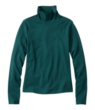 Women's Signature Lightweight Cotton Turtleneck, New