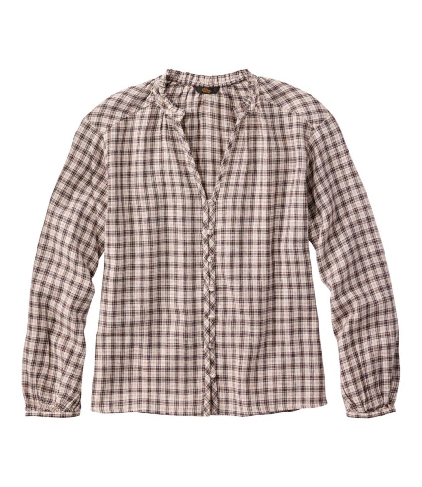 Women's Signature Portland Popover Shirt, Bone Plaid, small image number 1