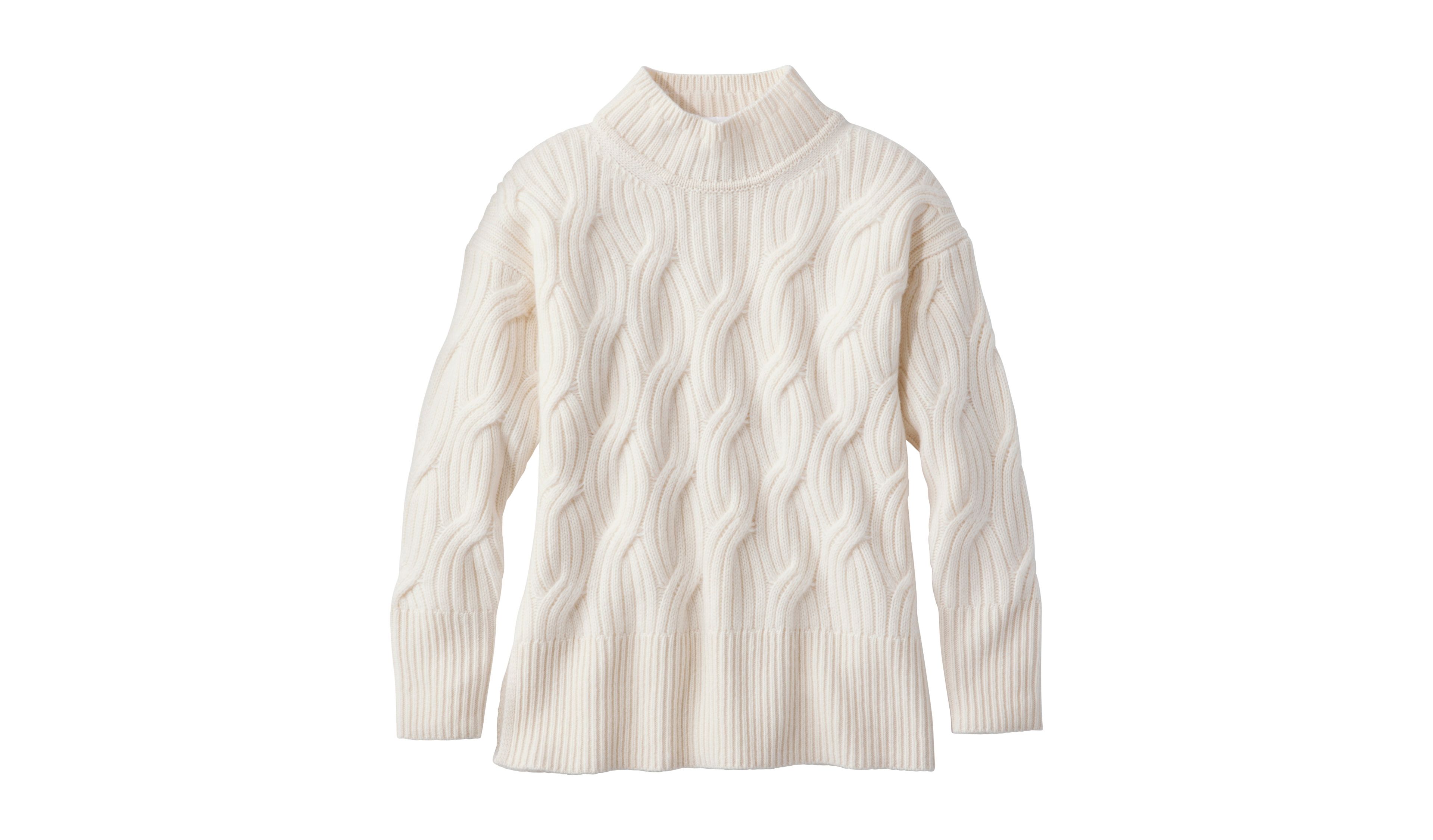 Women's Signature Premium Cashmere Cable Sweaters, Mockneck