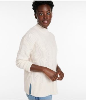 Women's Signature Premium Cashmere Cable Sweaters, Mockneck, New