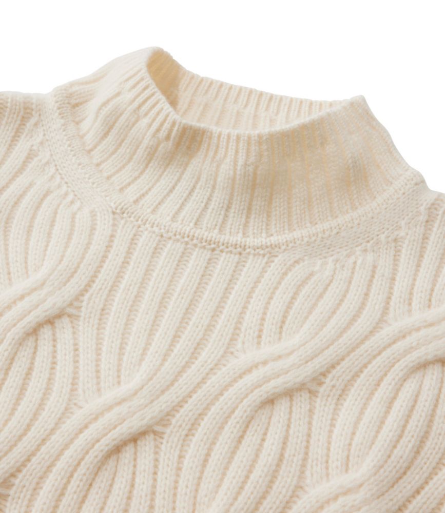 Women's Signature Premium Cashmere Cable Sweaters, Mockneck