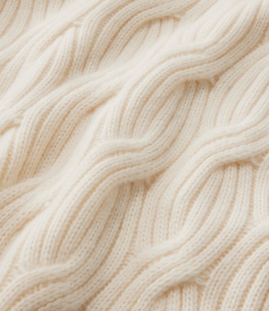 Women's Signature Premium Cashmere Cable Sweaters, Mockneck