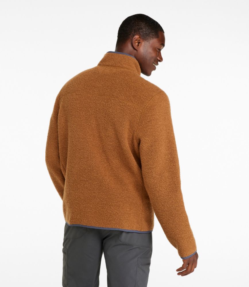 Men's All Season Wool Fleece Full-Zip Sweater, Balsam, small image number 3