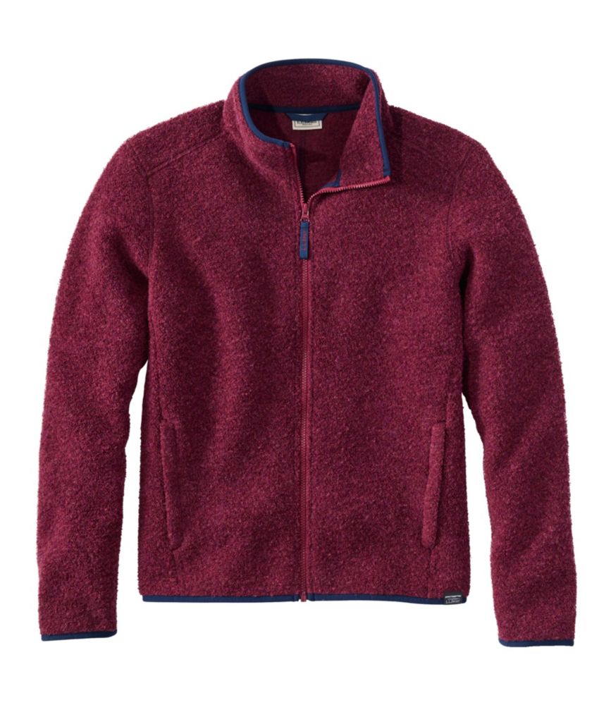 Men's All Season Wool Fleece Full-Zip Sweater
