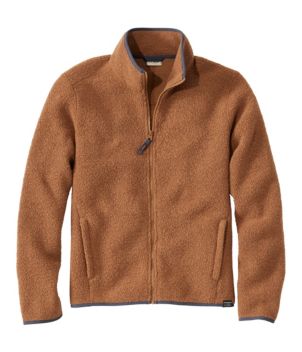 Men's All Season Wool Fleece Full-Zip Sweater, New