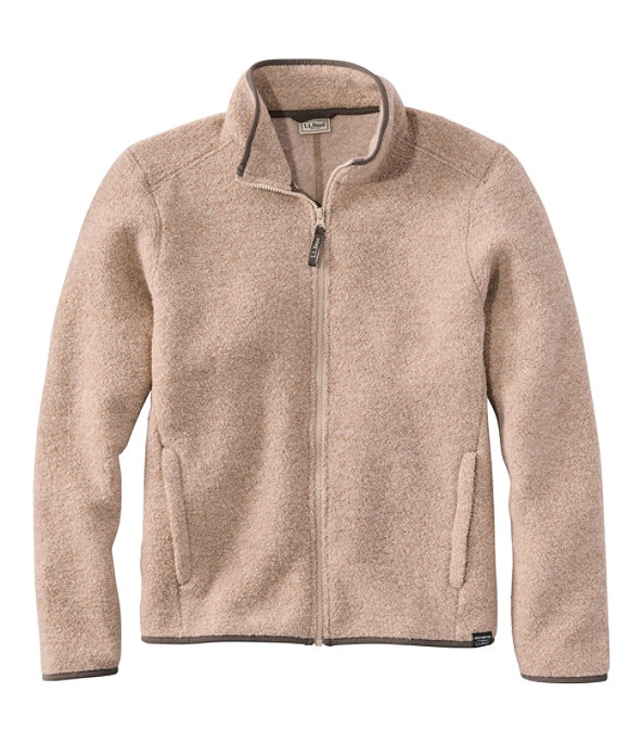 All Season Wool Fleece Full-Zip, Silver Sand, large image number 0