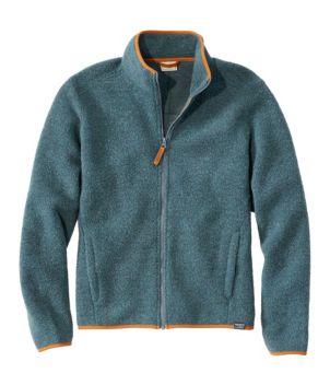 Men's All Season Wool Fleece Full-Zip Sweater, New