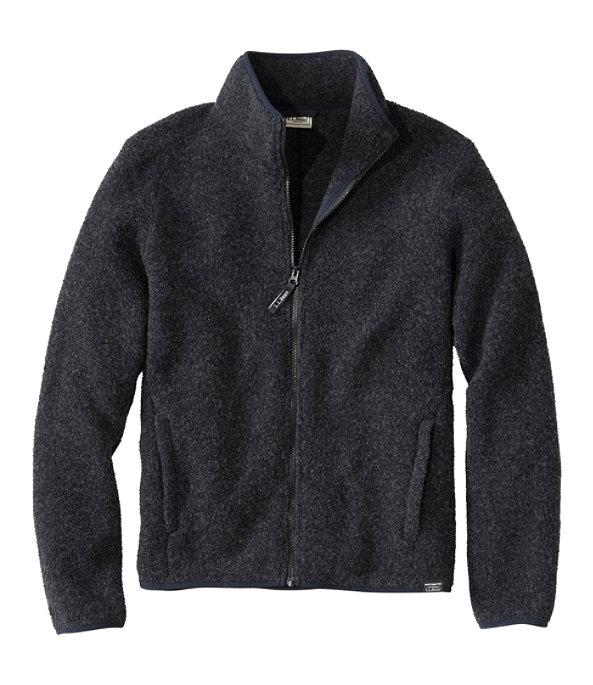 All Season Wool Fleece Full-Zip, Midnight Black, large image number 0