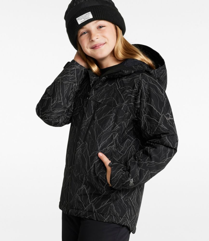Kids' Waterproof Wildcat Reflective Ski Jacket, Midnight Black Reflective, small image number 3