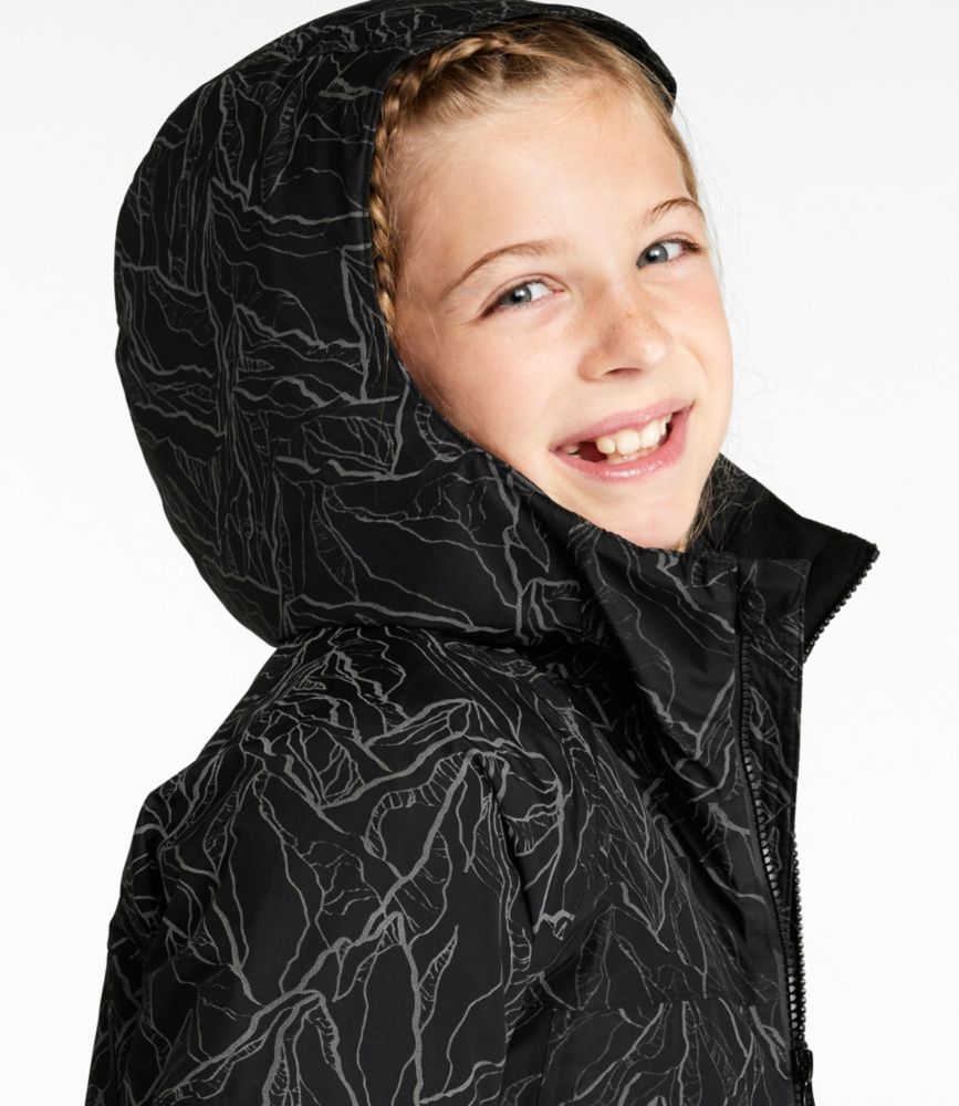 Kids' Waterproof Wildcat Reflective Ski Jacket, Midnight Black Reflective, small image number 4