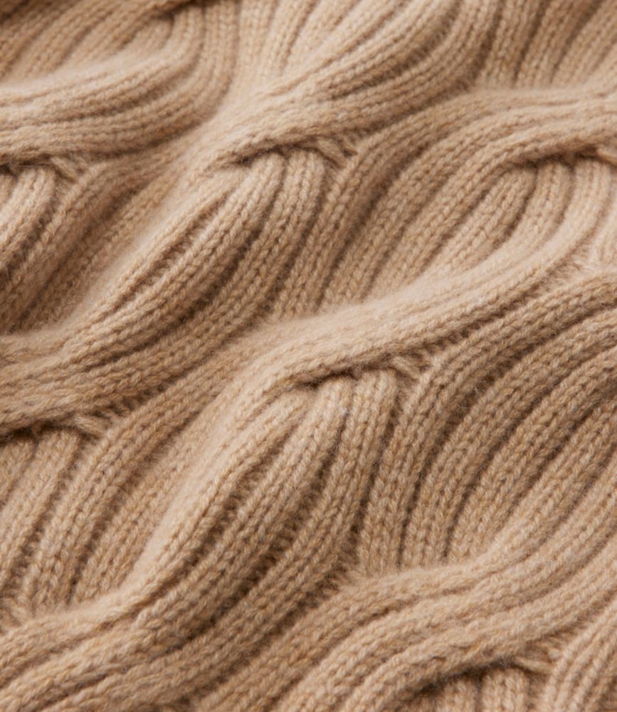 Women's Signature Premium Cashmere Cable Sweater, Crewneck