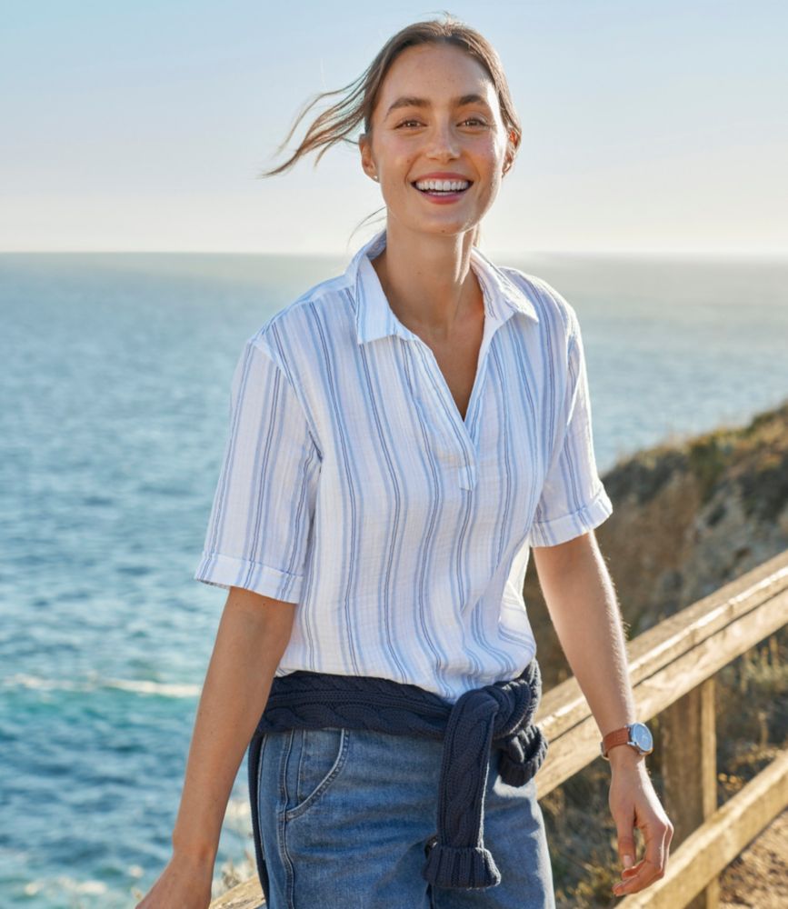 Women's Cloud Gauze Shirt, Polo