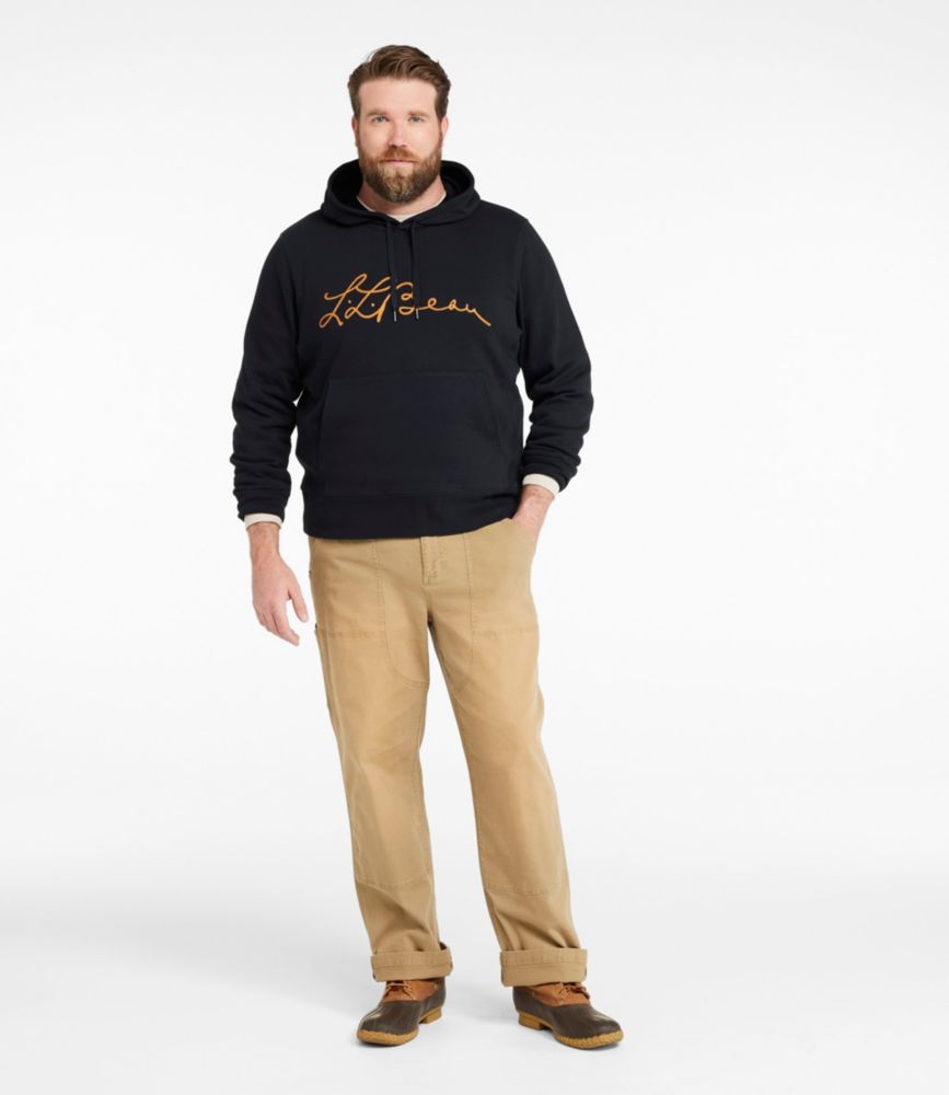 Men's Signature Camp Hoodie Sweatshirt, Currant, small image number 4