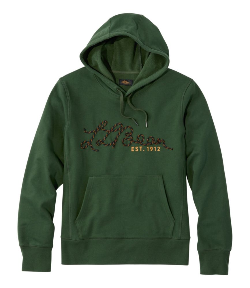 Men's Signature Camp Hoodie Sweatshirt, Forest Shade, small image number 1