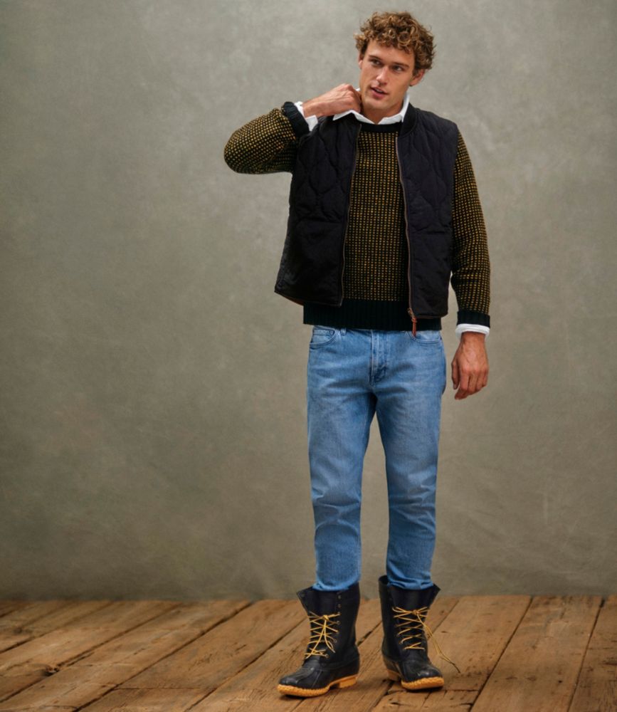 Men's Signature 1980 Matinicus Rock Sweater, Crewneck, Currant Birdseye, small image number 8