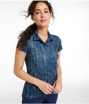 Women's Access Polo, Short-Sleeve Print, New