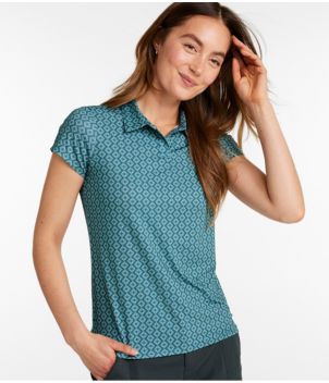 Women's Access Polo, Short-Sleeve Print, New