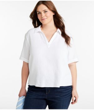 Women's Cloud Gauze Shirt, Polo