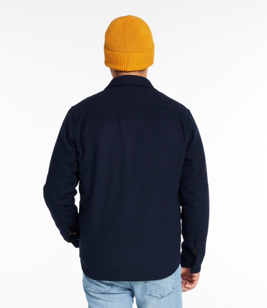 Men's Signature Wool Workshirt, Admiral Navy, small image number 3