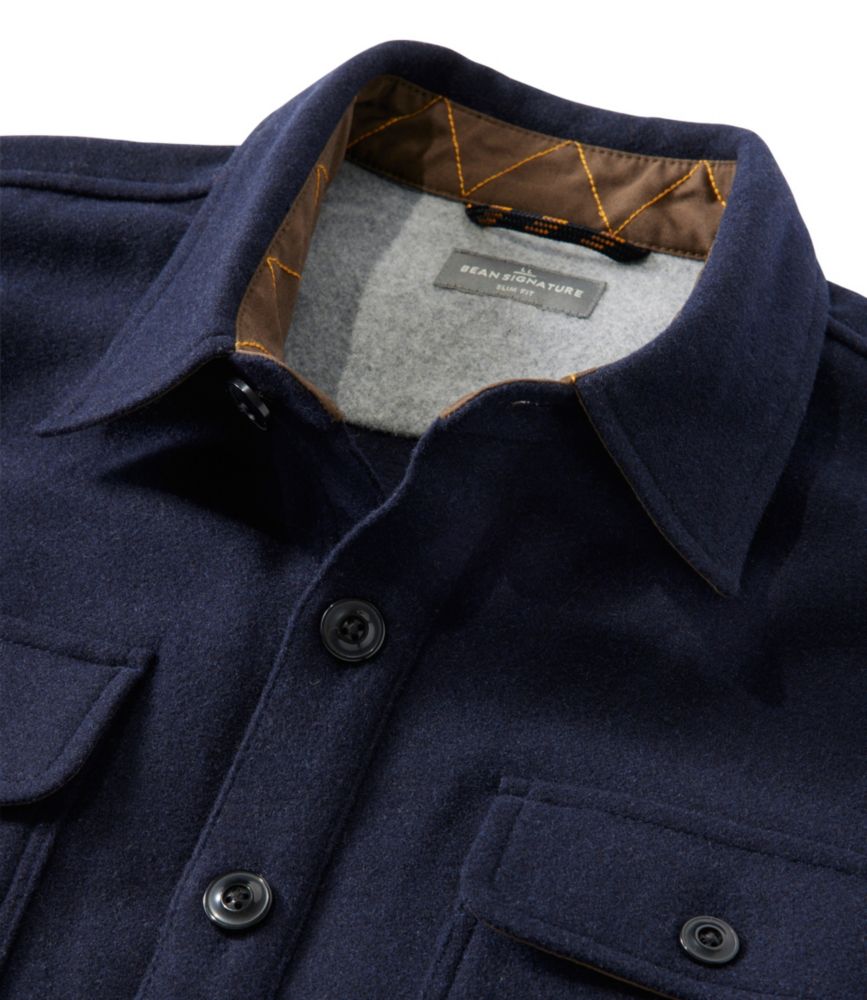 Men's Signature Wool Workshirt, Admiral Navy, small image number 4
