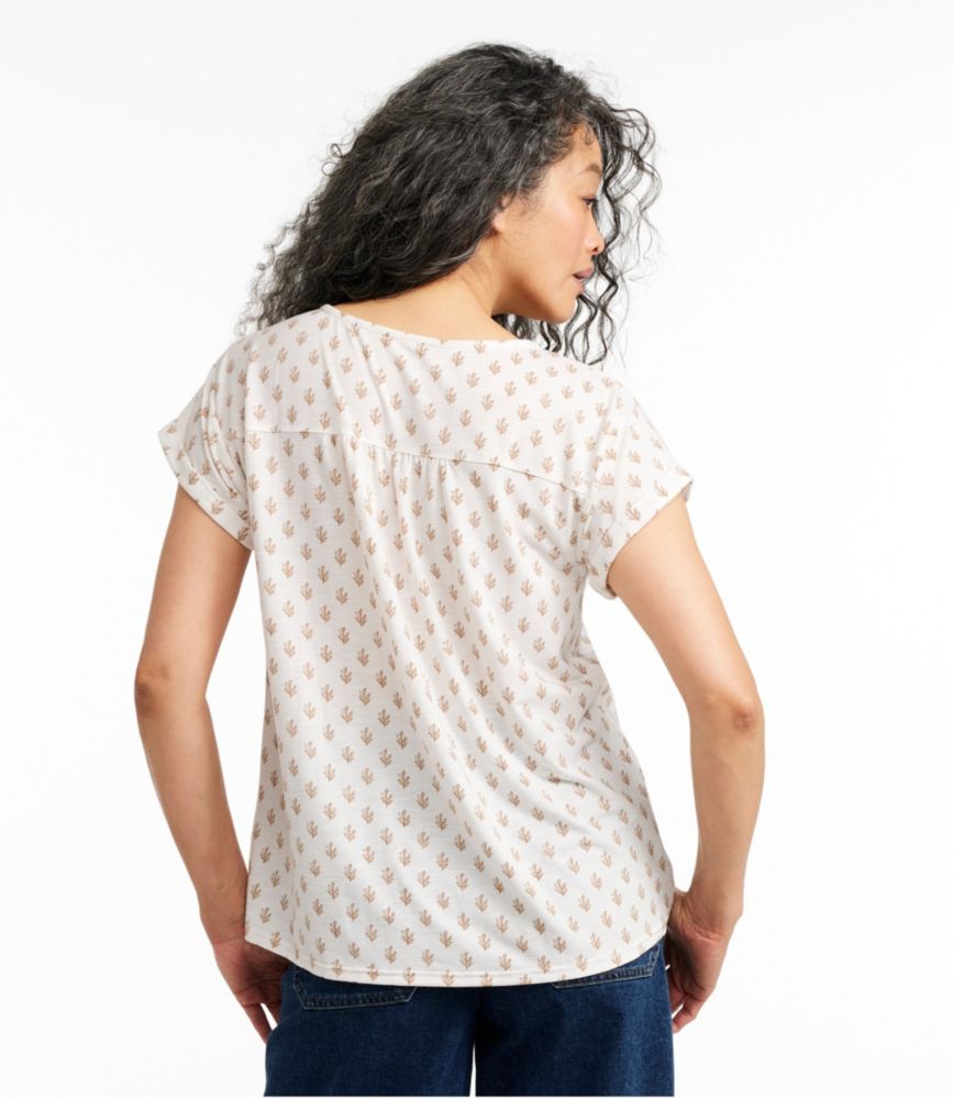 Women's Camden Hills Tee, Short-Sleeve Print, Indigo Sunwashed Batik, small image number 3