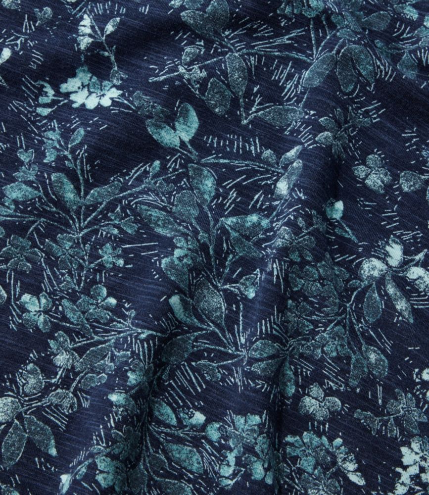 Women's Camden Hills Tee, Short-Sleeve Print, Carbon Navy Botanical, small image number 6