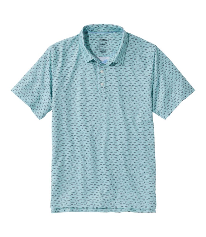Men's Comfort Stretch Performance® Party Polo, Slightly Fitted, Short-Sleeve, Print