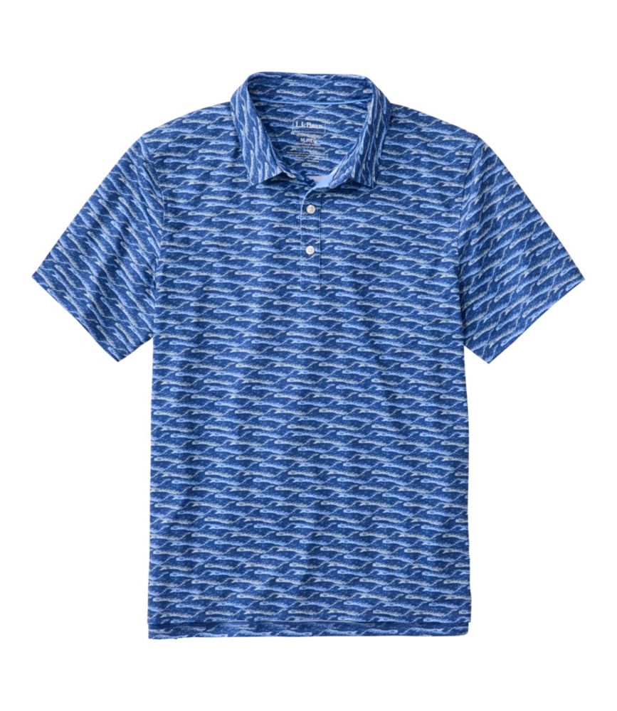 Men's Comfort Stretch Performance® Party Polo, Slightly Fitted, Short-Sleeve, Print