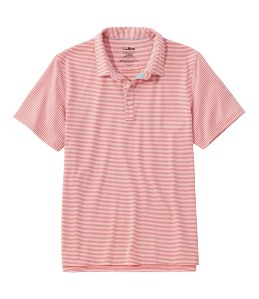 Men's Comfort Stretch Performance® Party Polo, Slightly Fitted, Short-Sleeve, Stripe