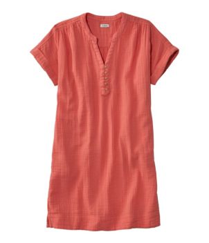 Women's Cloud Gauze Short-Sleeve Shift Dress, New