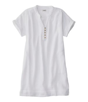 Women's Cloud Gauze Short-Sleeve Shift Dress, New