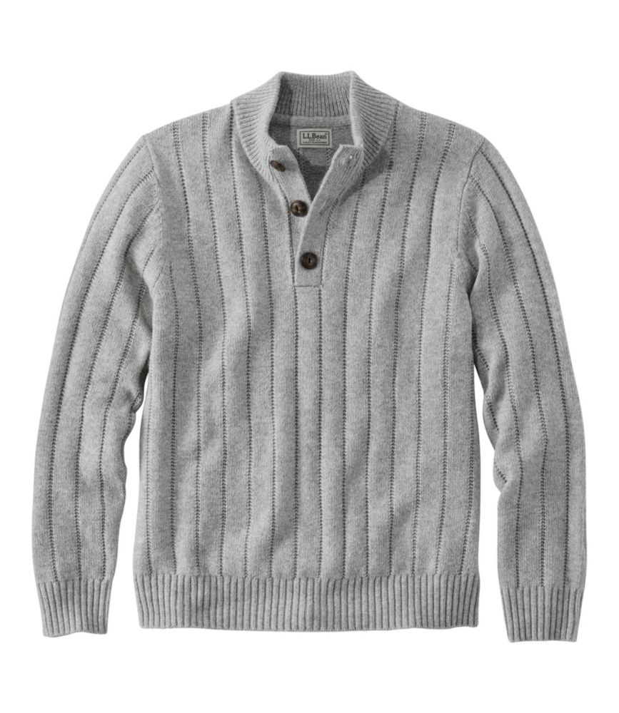 Men's Riverton Wool/Cotton Sweater, Mockneck