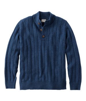 Men's Riverton Wool/Cotton Sweater, Mockneck, New