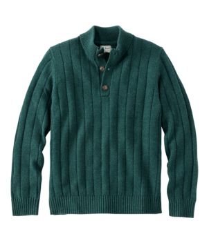 Men's Riverton Wool/Cotton Sweater, Mockneck, New