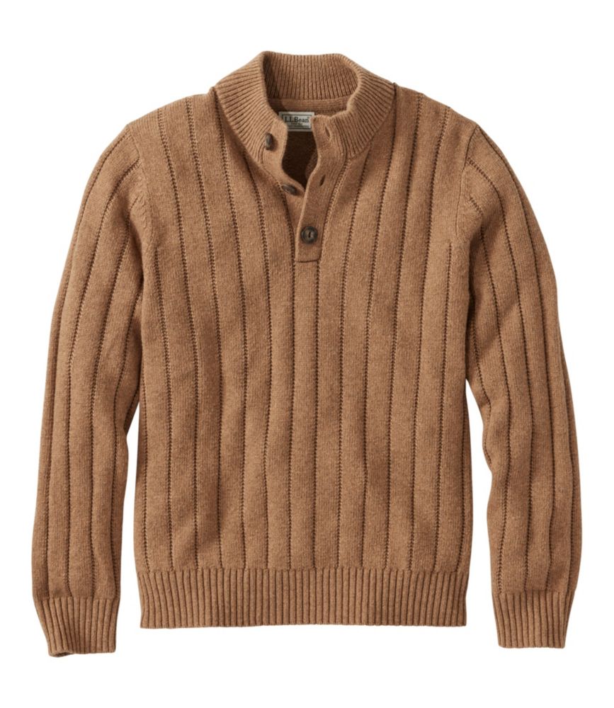 Men's Riverton Wool/Cotton Sweater, Mockneck