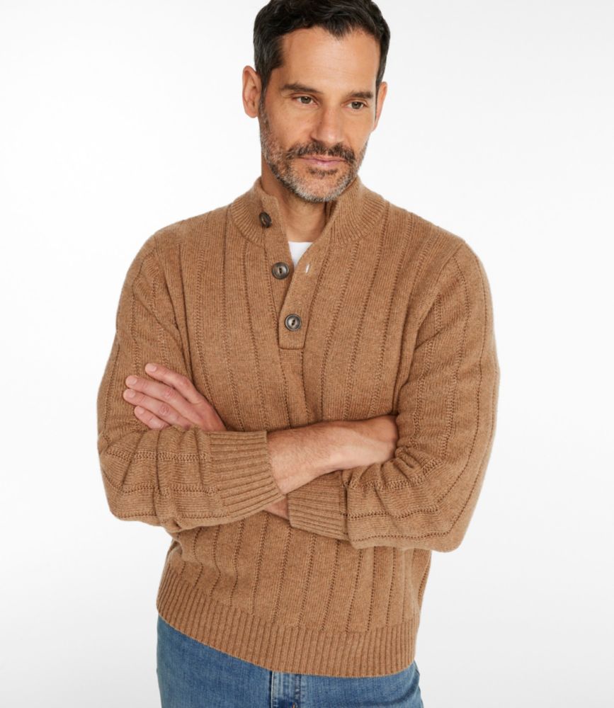Men's Riverton Wool/Cotton Sweater, Mockneck