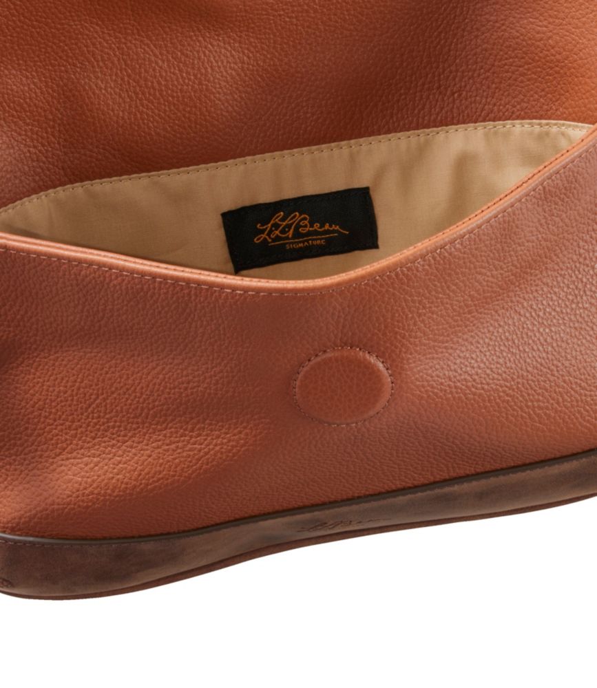 Signature Anniversary Leather Crossbody, Saddle/Dark Brown, small image number 6