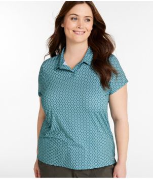Women's Access Polo, Short-Sleeve Print, New