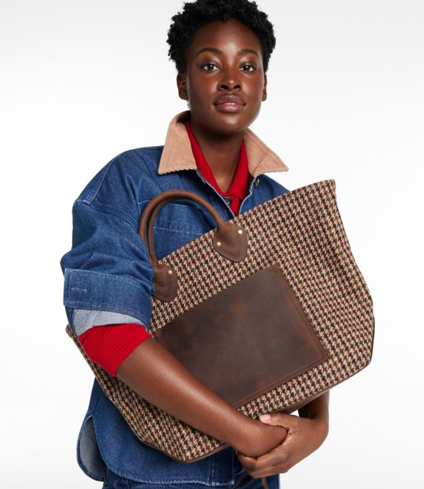 Harris Tweed x L.L.Bean Signature Anniversary Tote, Harris Tweed Houndstooth, small image number 2