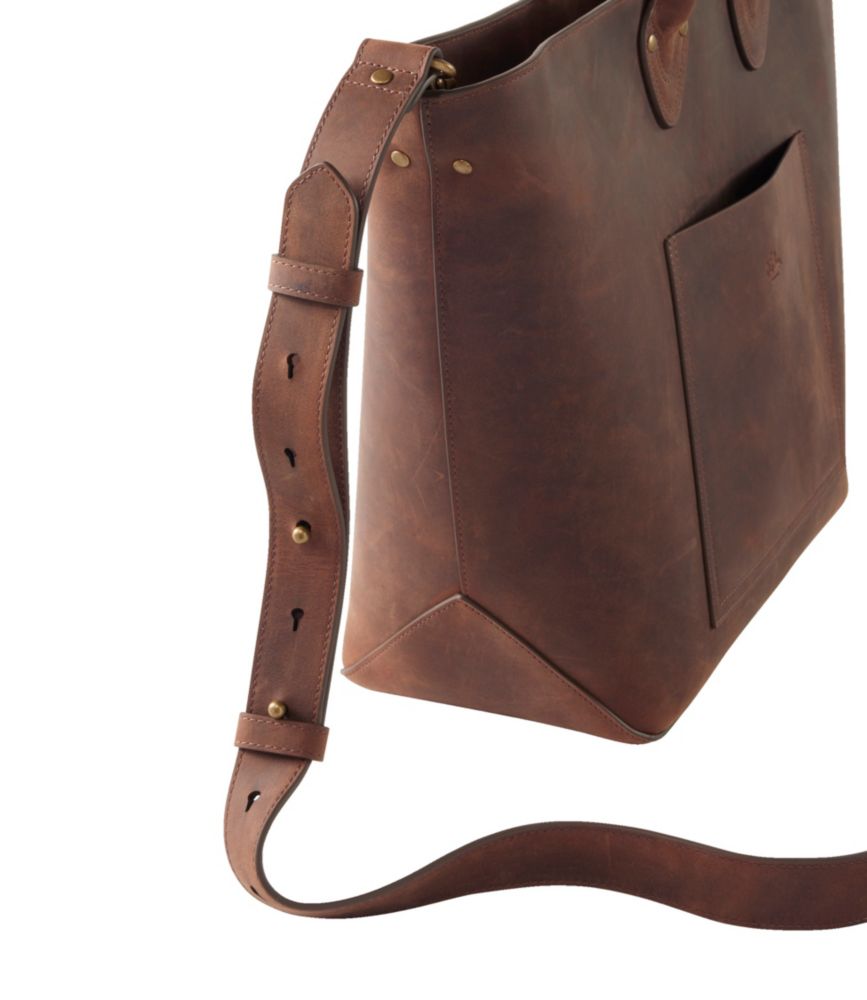 Signature Anniversary Leather Tote, Dark Brown/Dark Brown, small image number 5